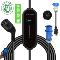 Nouveau chargeur EV portable économique Type 1 Type 2 GB/T 3,5 kW 7 kW pour voiture électrique BYD Seagull, câble de charge 16A 32A avec prise CEE