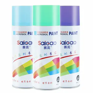 SAIGAO 중국 공장 판매 속건선 마킹 페인트 아크릴 수지 옐로우/화이트/그레이 에어로졸 스프레이 페인트