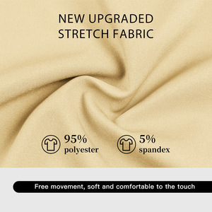 Women's Scrub Uniform Set Short Sleeve V Neck Medical Workwear For Nurses Doctors Veterinarians Operating Room Staff Beige Navy - Product Image 4