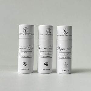 Tubo de papel de bálsamo labial biodegradable personalizado embalaje ecológico reciclable a granel cilindro de cartón Kraft caja de lápiz labial privado - Product Image 1