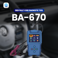 Dispositivo de Diagnóstico Automotriz BA-670, Compatible con Todos los Vehículos que Cumplen con OBD2 de los Mercados Estadounidenses, Europeos y Asiáticos