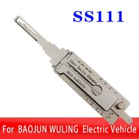 Outil de décodage et de crochetage de serrures 2-en-1 LISHI Style SS111 OLIVER pour véhicules électriques BAOJUN/WULING/CHERY – Outil d'ouverture de portières de voiture pour serruriers