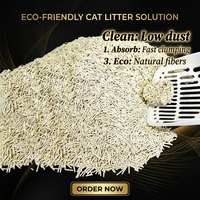 OEM Pasir Kucing Tofu Alami Cepat Menggumpal Dapat Dibuang di Toilet Biodegradable Pengontrol Bau untuk Rumah Tangga dengan Banyak Kucing Rendah Debu
