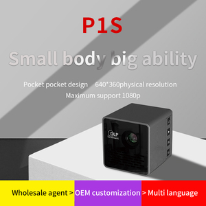 DLP Mini Projecteur P1S Haute Lumens LED wifi Rechargeable Sans Fil Vidéo <span class=keywords><strong>Film</strong></span> proyector portable mini DLP projecteurs - Product Image 3