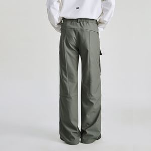 Pantalon cargo décontracté pour homme, automne/hiver 2024, tissu doux composite, coupe ample, taille élastique - Product Image 3