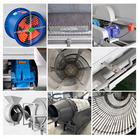 Sécheur rotatif à tambour électrique/gaz/à bois, machine de séchage rotative polyvalente pour les larves de mouches noires et la biomasse
