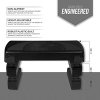 ZJFIT Gym Platform Tabla de ejercicios Aerobic Stepper Platform Board Fitness Pedal Ajustable Aerobic Step