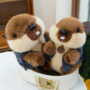 Venta al por mayor Nuevo Venta caliente Marmot Peluche Lindo Animal de peluche de juguete Animal suave <span class=keywords><strong>Castor</strong></span> Juguetes - Product Image 4