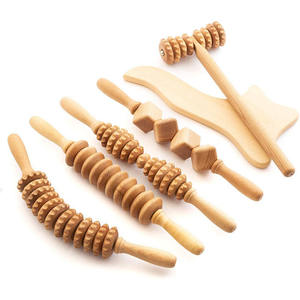 Naturholz rollen massage runde Holz massage hochwertiges Holz körper massage gerät - Product Image 2