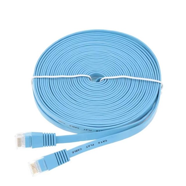 Wavelink 100ft Ethernet Cat 6 Flat Cable FTP/UTP Internet Network Cable Communication Cables
