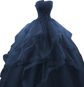 Новое Золотое Платье Quinceanera, классическое бальное платье без бретелек, Настоящее фото, платье для выпускного вечера, блестящие официальные платья, Роскошные Современные платья - Product Image 5