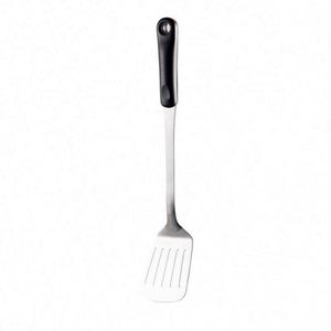 Kitchen Cooking Utensils Set with Stainless Steel Spatula Skimmer and Soup Ladle Metal Kitchenware with Plastic Handle - Product Image 2