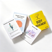 Tarjetas de Yoga con Logotipo Personalizado al por Mayor, Tarjetas de Ejercicio, Entrenamiento, Fitness, Juego de Cartas de Yoga