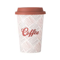 Offre Spéciale : Tasse en céramique d'occasion noire avec couvercle, mug en porcelaine 2026