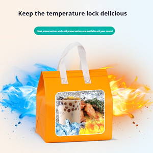 Custom logo Size Aluminum Foil Cooler Food Delivery Thermal Insulated <strong>Bag</strong> Waterproof Grocery Outdoor Waterproof Food Packing - Product Image 5