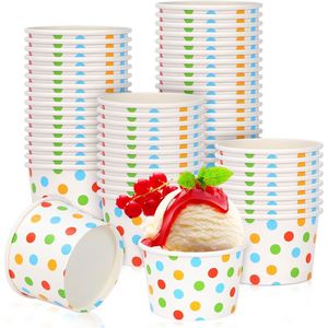 Customizable Biodegradable <b>Disposable</b> Fancy Cartoon Birthday Party Kids Ice Cream Paper <b>Cups</b> Spoon Lids Eco-Friendly Custom - Product Image 1