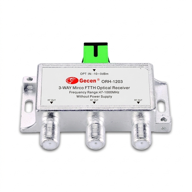 Three Way Mini FTTH CATV Optical RF Receiver Fiber Node
