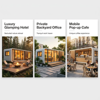 Chine Cabine modulaire directe d'usine-Maison préfabriquée à faible coût pour la vie et Airbnb 20 pieds Utilisation de la cabine Apple pour l'hôtel et le salon.