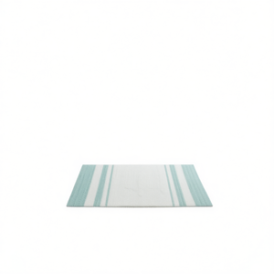 Tapis de bain réversible en coton, rectangulaire, rayé, avec dos antidérapant en caoutchouc, design moderne et minimaliste pour la salle de bain - Product Image 1