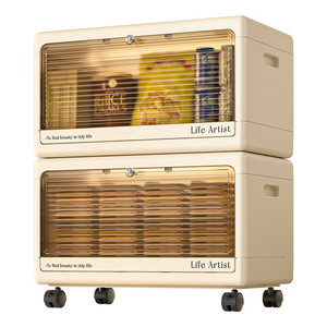 Life Artist Storage Cabinet With Wheels For Kids Toy And Snack Organizer Living Room Kitchen Use - Product Image 5