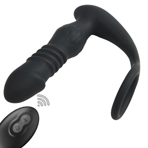 Masseur de prostate télécommandé à verrouillage de sperme, plug anal électrique télescopique portable, jouet sexuel gay en gros. - Product Image 2
