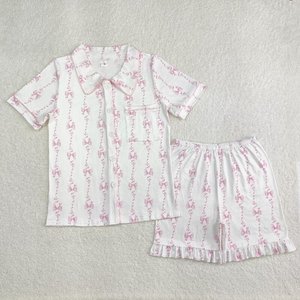 RTS <span class=keywords><strong>donna</strong></span> adulto pigiama estivo con scollo a V con bottone manica corta rosa Shorts Set <span class=keywords><strong>abbigliamento</strong></span> <span class=keywords><strong>donna</strong></span> adulti - Product Image 4