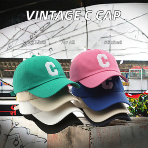 Gorra de Béisbol Deportiva Ajustable de Algodón 100% con Visera Curva y Letra C Bordada, Estilo Vintage, Alta Calidad, Venta al Por Mayor - Product Image 2