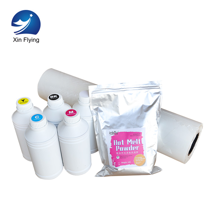 CMYK + W чернила/ПЭТ пленка/термоплавкий порошок для принтера l1800 dtf