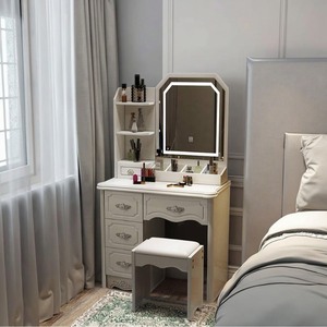 Tocador moderno para dormitorio, armario de almacenamiento minimalista, tocador de una pieza, pequeño hogar, <span class=keywords><strong>Netflix</strong></span>, tocador de estilo de líneas simples - Product Image 6