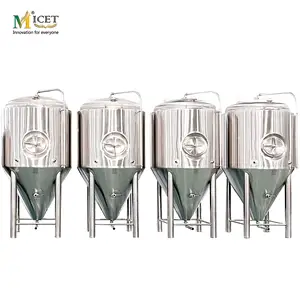 2000L stainless steel jacketed fermenting equipment beve ss fermentation tank conical fermentation tank chiller beer