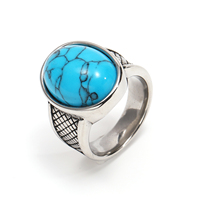 Bague de luxe pour homme en acier inoxydable massif, avec pierres précieuses naturelles, zircon et œil de tigre noir ovale, design aigle personnalisé