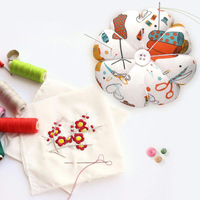 Coussin à épingles en forme de citrouille de grande taille, simple, en coton et soie, avec bracelet élastique pour la couture, le travail à l'aiguille, les loisirs créatifs