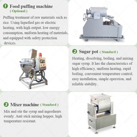 Grain de boule de protéine formant la presse de maïs cru coupeur de nourriture produire la machine de moulage de barre de graine d'énergie de coupe de santé