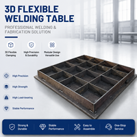 Tables de soudage industrielles nitrurées pour charges lourdes, poste de travail flexible 3D pour le soudage de cadres mécaniques