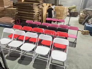 <span class=keywords><strong>Chaise</strong></span> pliante d'extérieur en <span class=keywords><strong>fer</strong></span> <span class=keywords><strong>forgé</strong></span> et acier, confortable, empilable, en résine PP blanche, idéale pour mariages, événements, fêtes et jardins – Offre Spéciale - Product Image 6