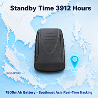 Traceur GPS 4G LTE Cat1 GSM/WiFi avec batterie magnétique 3912H 7800mAh et application Android pour voiture/moto/remorque, garantie 1 an