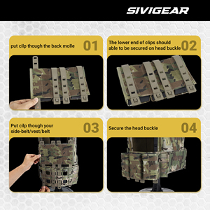 SIVI - Bolsa Táctica Universal para Cargadores de Nylon 1000D, Bolsa Triple para Cargadores de 5.56 - Product Image 3