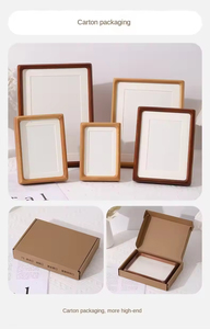 Black Walnut Solid Wooden Photo <b>Frame</b> for Home Decoration Living Room with Vintage <b>Design</b> <b>Wall</b> Mounted - Product Image 4