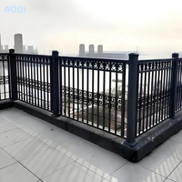 Rampe en alliage d'aluminium sur mesure pour escaliers, terrasses extérieures, cours - design moderne, résistant à la rouille, usage industriel