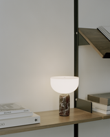 Lampe de bureau électrique LED en forme de champignon avec commande tactile, marbre et acrylique, éclairage de lecture violet rouge, décoration intérieure 3000K