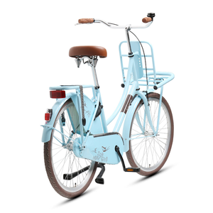Vélo de ville pour <span class=keywords><strong>femme</strong></span> TXED Classic Retro Dutch Style en acier, <span class=keywords><strong>26</strong></span> <span class=keywords><strong>pouces</strong></span>, vitesse unique, frein V, pour une conduite en ville sur asphalte lisse - Product Image 4
