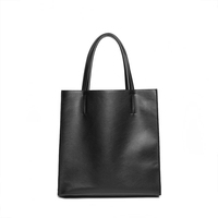 Tas Tangan & Dompet Wanita Crinion PU Warna Solid dengan Logo Kustom dan Bordir Hitam