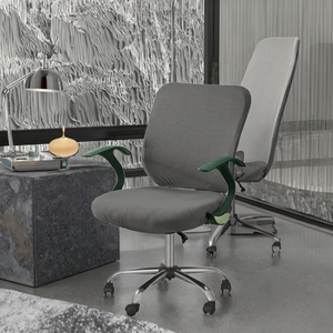 Solid Color Modern Minimalist Arm <strong>Chair</strong> <strong>Cover</strong> High-quality Spandex/Polyester Eco-Friendly Reinforced Elastic <strong>Swivel</strong> <strong>Chair</strong> <strong>Cover</strong> - Product Image 3