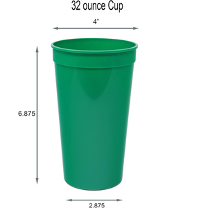 Football Competitions Use Cheap Price Custom Logo <b>Plastic</b> <b>Cups</b> Durable Eco Friendly 12oz 16oz 24oz 32oz Stadium <b>Cup</b> - Product Image 2
