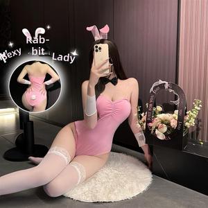 Costume de lapin sexy pour femme, taille plus grande, cadeau de fête d'anniversaire, uniforme de sœur lapin, scène, trois couleurs - Product Image 2