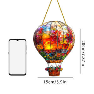 Lumière rouge moderne rafale ballon à Air chaud trappeur solaire maison <span class=keywords><strong>objet</strong></span> décoratif naturel brut artisanat fenêtre <span class=keywords><strong>attrape</strong></span>-soleil pour jardin - Product Image 5