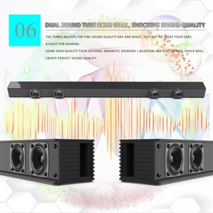 Barras de Sonido BS-18A para TV con FM, Altavoz Inalámbrico de 54W V5.0, Sistema de Sonido Envolvente para Cine en Casa, Tarjeta TF/Aux/RCA - Product Image 6