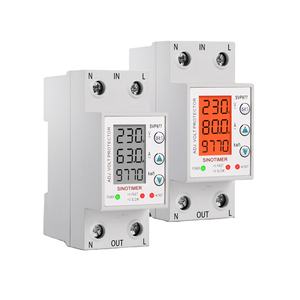 Sinotimer SVP-977ป้องกันแรงดันไฟฟ้าแบบปรับได้ใช้ในบ้าน230V AC ป้องกันกระแสไฟฟ้าจำกัด63A ป้องกัน/80A การถ่ายทอดผ่านการรับรอง ce/rohs - Product Image 1