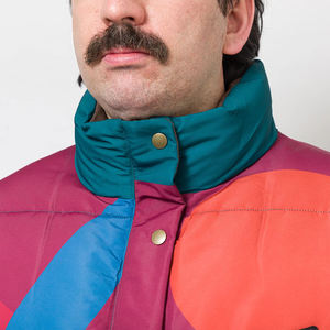 Chaqueta Reversible para Hombre, Color Sólido por un Lado y Estampado por <span class=keywords><strong>el</strong></span> Otro, Relleno de Plumón de Pato, Dos Estilos en una Sola Prenda - Product Image 5