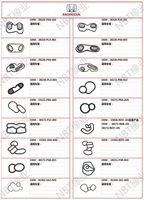 15815-6A0-A01 için Fit Honda üst alt VTEC Solenoid contalar 15815-6A0-A01